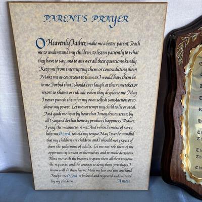 Prayers and 10 Commandments