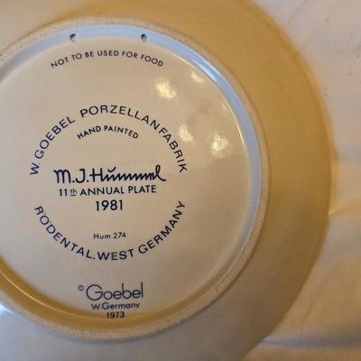 Hummel 1981 11th Annual Plate