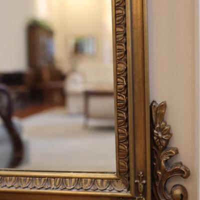 Gold Gilt Long Wall Mirror