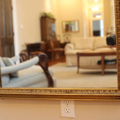 Gold Gilt Long Wall Mirror