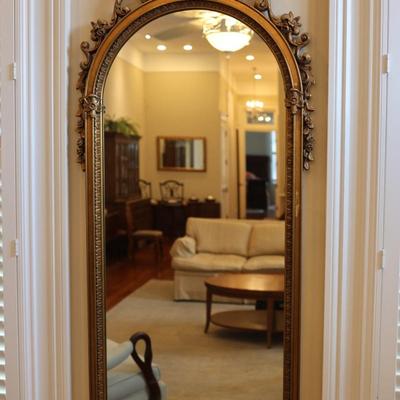 Gold Gilt Long Wall Mirror