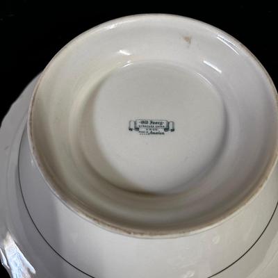 Old Ivory covered serving dish