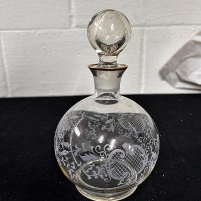 Small glass decanter