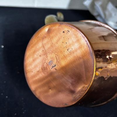 Copper tea kettle & warming stand
