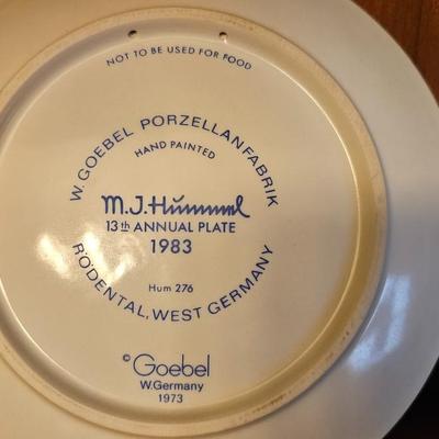 Hummel 1983 13th Annual Plate