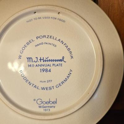 Hummel 1984 14th Annual Plate