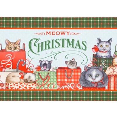 Evergreen Sassafras “Meowy Christmas” Switch Mat Christmas Decor Holiday Decorations Patio