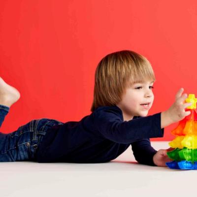 Mudpie Rainbow Christmas Tree Soft Silicone Popper - Addictive Sensory Toy for Kids & Adults - Improves Fine Motor Skills