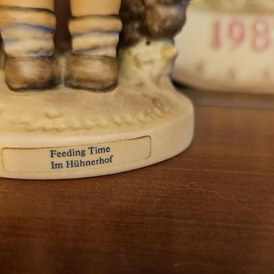 Hummel Collectors Plate and Figurines 1987 17th Annual Plate