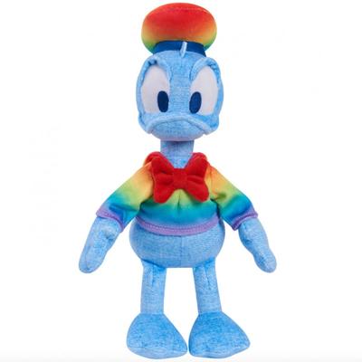 Disney Rainbow Collection Standard 9" Pride Rainbow Plush – Donald Duck