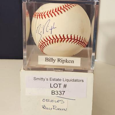 Billy Ripken Orioles OMLB Signed Autographed Baseball In Collectors Case