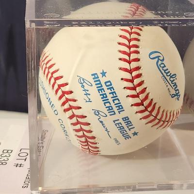 Sammy Stewart OMLB Signed Autographed Baseball In Collectors Case