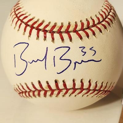 Brad Bergesen 35 Orioles OMLB Signed Autographed Baseball