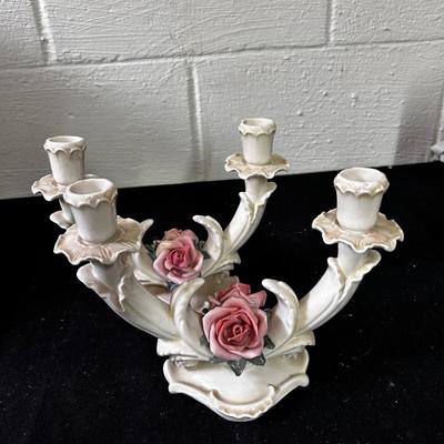 Antique Karl Ens porcelain candelabra (2)