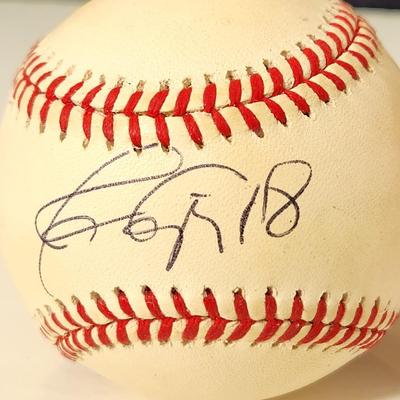 Javy Lopez OMLB Signed Autographed Baseball