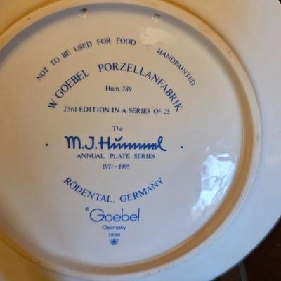 Hummel Collectors Plate 1192 23rd Annual Plate