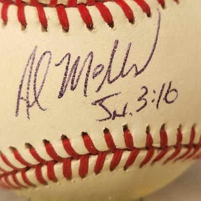 Lot of 4 OMLB Signed Autographed Baseball Gregg Zaun Nerio Rodriguez Pete Richert Alan Mills