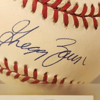 Lot of 4 OMLB Signed Autographed Baseball Gregg Zaun Nerio Rodriguez Pete Richert Alan Mills