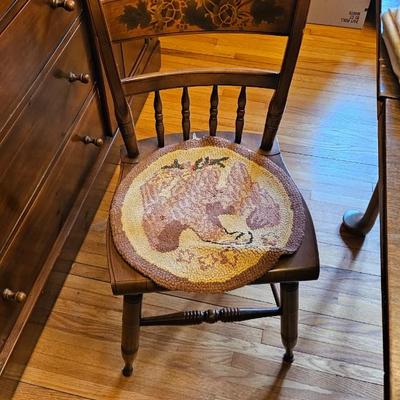 Vintage wooden table w/6 chairs