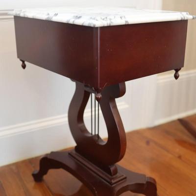 Victorian Italian Marble Top Side Table