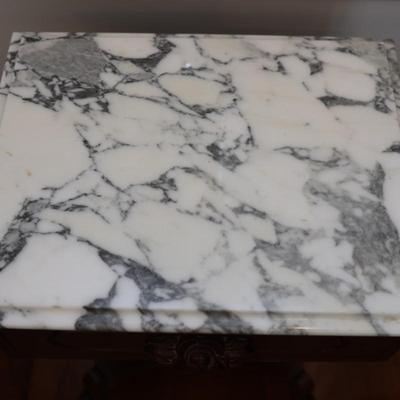 Victorian Italian Marble Top Side Table