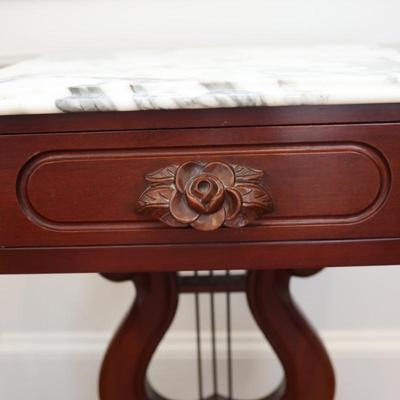 Victorian Italian Marble Top Side Table