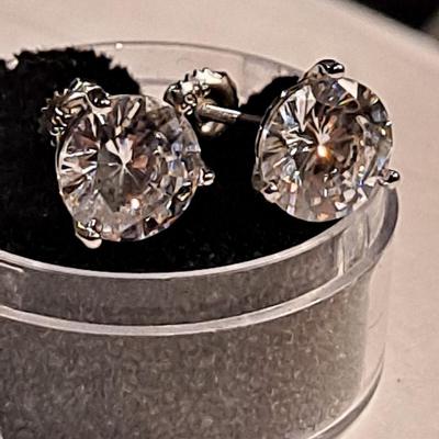 Lab Created Diamond Earrings 3 ct