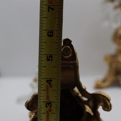 Vintage Ornate Brass Candlesticks