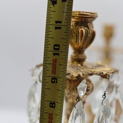 Vintage Ornate Brass Candlesticks