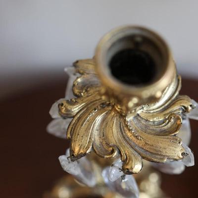 Vintage Ornate Brass Candlesticks