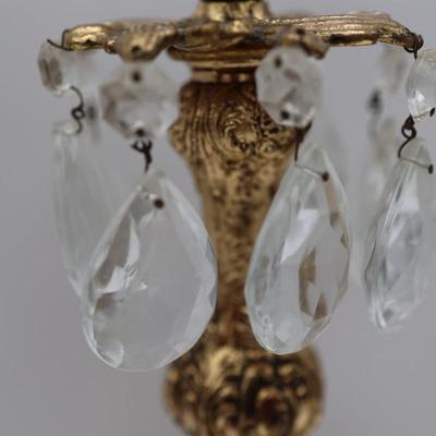 Vintage Ornate Brass Candlesticks