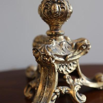 Vintage Ornate Brass Candlesticks