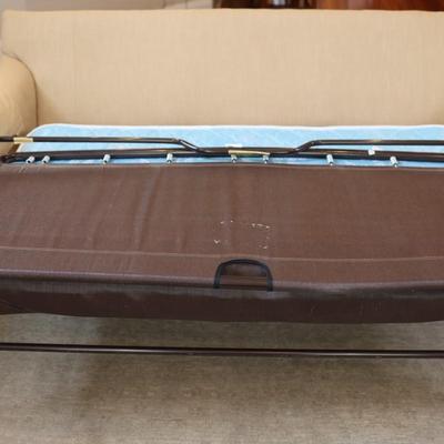 Upholstered Beige Sleeper Sofa