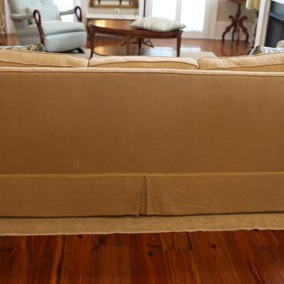 Upholstered Beige Sleeper Sofa