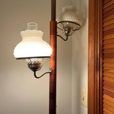 MCM Vintage Tension Pole Lamp 3 Way Light