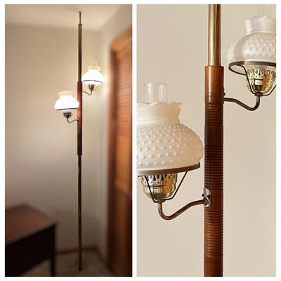 MCM Vintage Tension Pole Lamp 3 Way Light