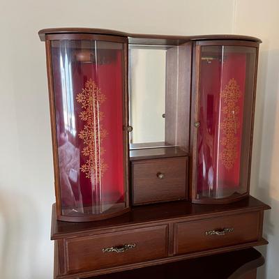 Lot of 2 - Jewelry Armoire & Cabinet