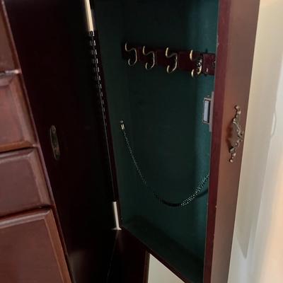 Lot of 2 - Jewelry Armoire & Cabinet