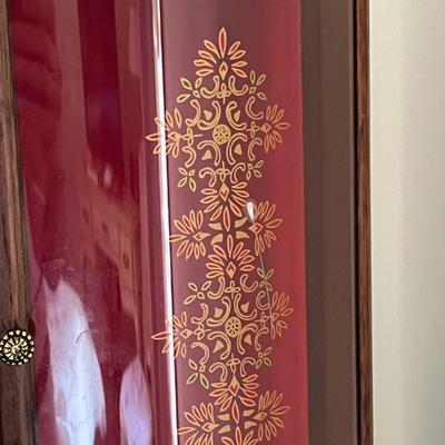 Lot of 2 - Jewelry Armoire & Cabinet
