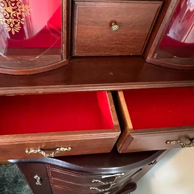 Lot of 2 - Jewelry Armoire & Cabinet