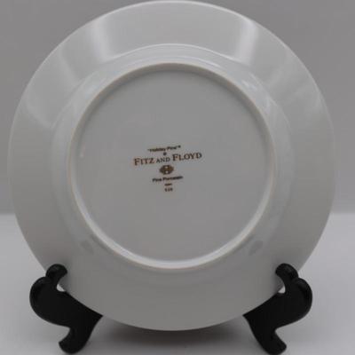 FITZ and FLOYD Porcelain Plate "Holiday Pine"