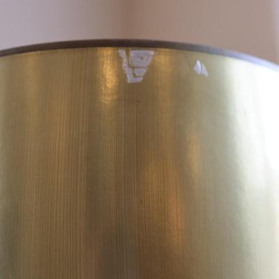 Vintage Hollywood Regency Table Lamp with Ornate Base and Gold Shade