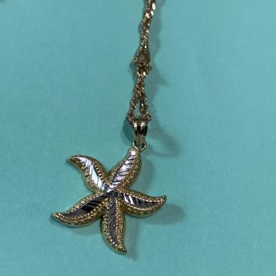 14k Gold Nautical Theme Pendants/Necklace Lot