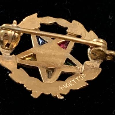 10k Yellow Gold Masonic Pin