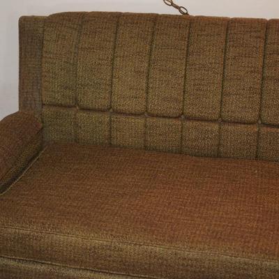 1960's KROEHLER SOFA FRIEZE FABRIC