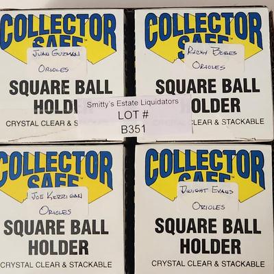 Lot of 4 OMLB Signed Autographed Baseballs Joe Kerrigan, Jaun Guzman, Dwight Evans, Ricky Bones