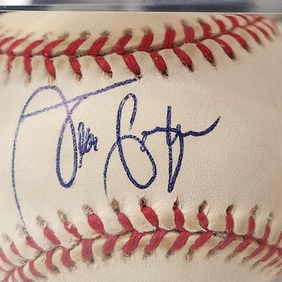 Lot of 4 OMLB Signed Autographed Baseballs Joe Kerrigan, Jaun Guzman, Dwight Evans, Ricky Bones