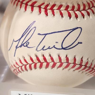 Lot of 4 OMLB Signed Autographed Baseballs Juan Bautista, Rocky Coppinger, Mike Timlin, Scott Kaminicki