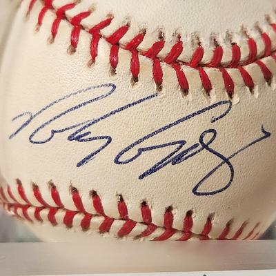 Lot of 4 OMLB Signed Autographed Baseballs Juan Bautista, Rocky Coppinger, Mike Timlin, Scott Kaminicki