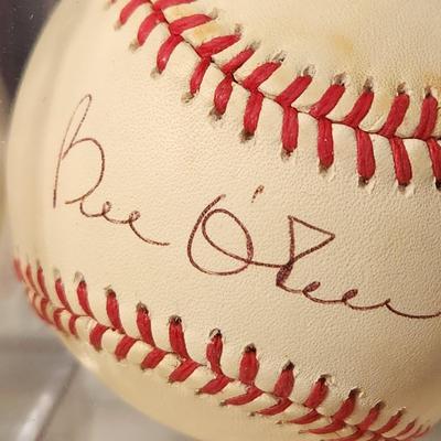 Lot of 4 OMLB Signed Autographed Baseballs Gregg Olson,,Billy O'Dell, Mickey Tettleton , Russ Snyder